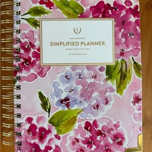Aug 2026- July 2027 Simplified Planner Hydrangea Daily Spiral-Bound Planner